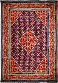 10.8 x 13.10 Black Semi Antique Handmade Persian Tabriz Rug 74695