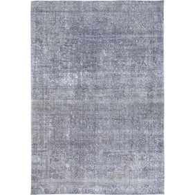 Eminence Purple, Soft Wool, Hand Knotted, Vintage Persian Tabriz Rug