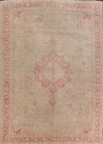 Pre-1900 Antique Vegetable Dye Oushak Oriental Rug 11x15