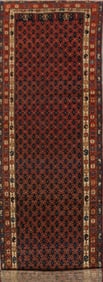 Antique Vegetable Dye Malayer Persian Runner Rug 3x13