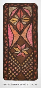 6'12'' x 3'1'' Vintage Felt Rug in Wool - 19833