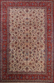 Antique Floral 10x16 Isfahan Persian Area Rug