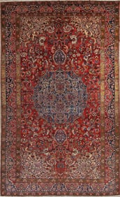Antique Geometric Bakhtiari Persian Area Rug 11x18