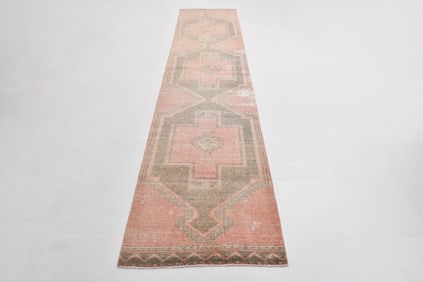 12'8'' x 2'9'' Turkish Vintage Runner Rug - 21772