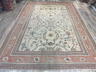Antique Turkish Ushak Rug-3317