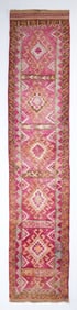 13'2'' x 2'7'' Vintage Wool Runner Rug - 18418