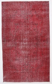 6'5'' x 3'8'' Handmade Vintage Wool Rug - 3256