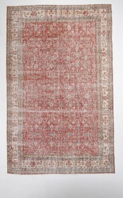 10'4'' x 6'5'' Handmade Vintage Wool Rug - 5530