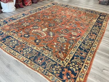 Antique Persian Mahal Rug-5267