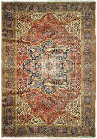 11.1 x 15.1 Semi-Antique Persian Heriz 79977