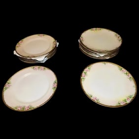 Antique J & C Bavaria Luncheon and Dessert Plates Jaeger & Co