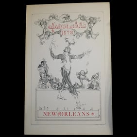 1979 Mardi Gras Poster Signed and Numbered by Julie Kahn