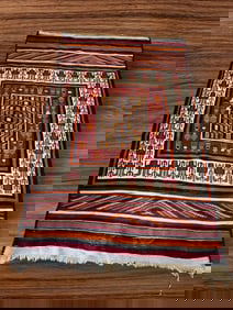 Vintage Moroccan kilim Rug Handmade Berber rug 47 x 82"