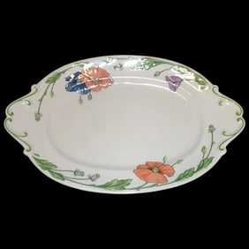 14" Oval Serving Platter Amapola Pattern by Villeroy & Boch