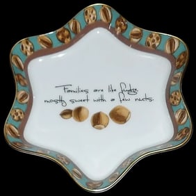 Mottahedeh “Families are like Fudge” 5” Star shaped Dish-Portugal