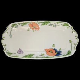 Large Sandwich Tray Amapola Pattern by Villeroy & Boch