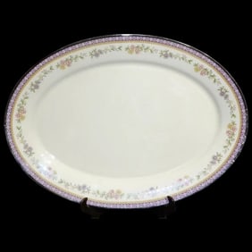 16" Oval Serving Platter Amethyst Pattern by Lenox