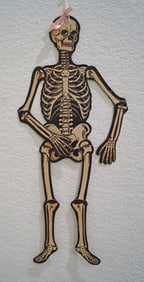 2 Die Cut 23” Halloween Girl & Boy Skeletons #4