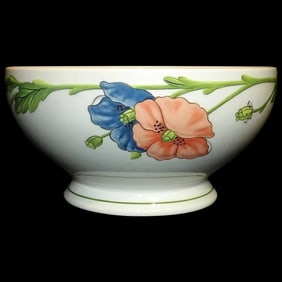 7 ½” Round Vegetable Bowl Amapola Pattern by Villeroy & Boch