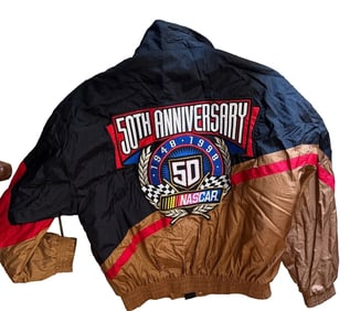 Vintage 1998 Chase Authentics Nascar 50th Anniversary Men's L Jacket Insulated