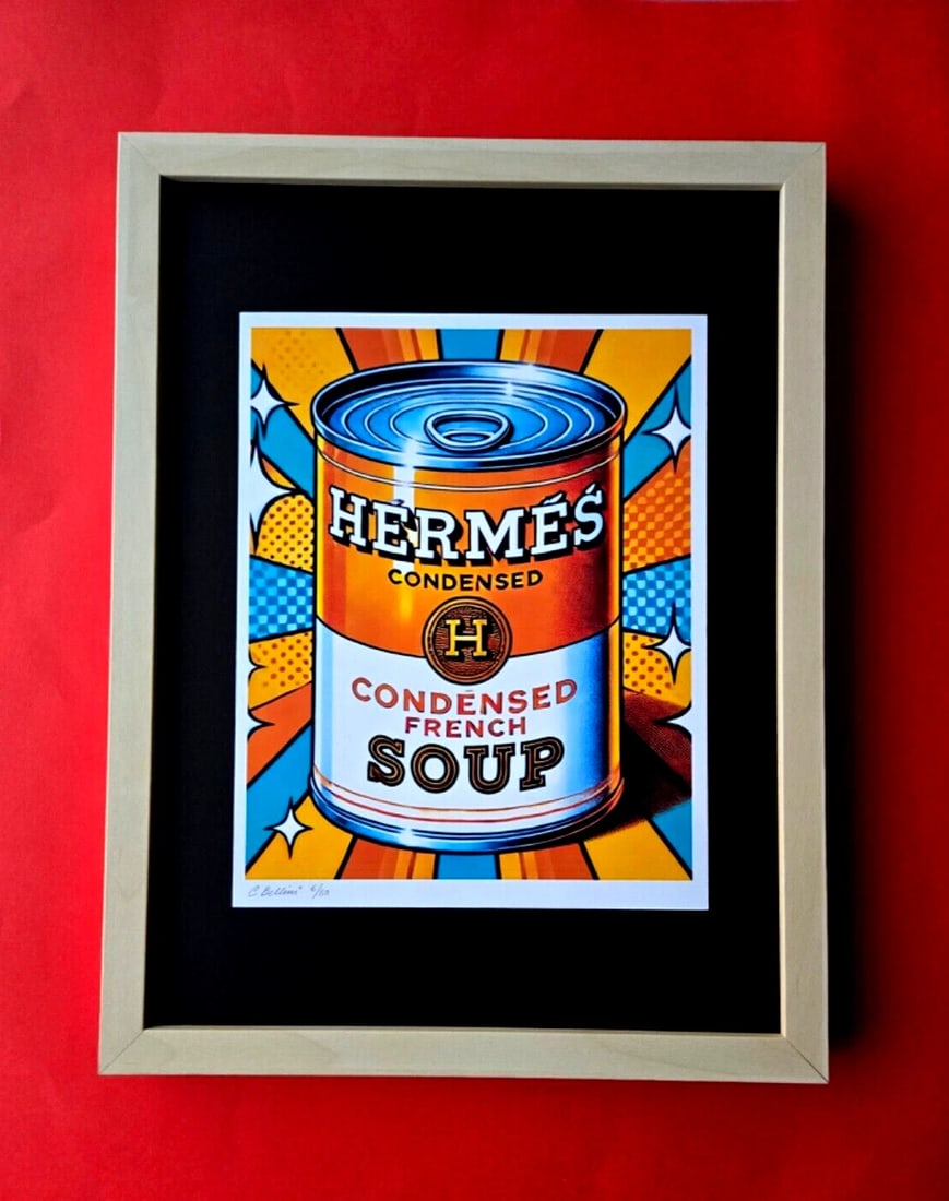 Oliver Gal Coco Chanel Soup Can Pop Art Print Coa