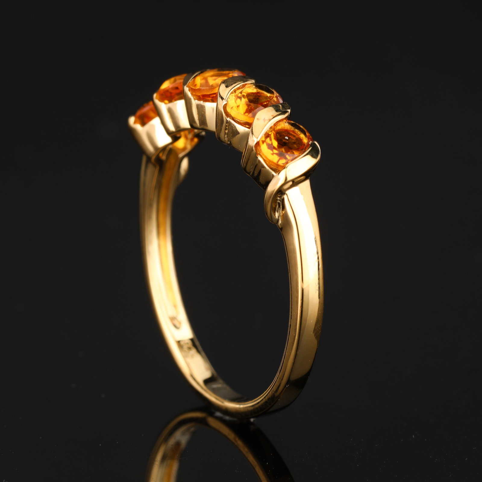 Ring- Madeira Citrine Oval 5x4mm - 5Pcs (1 of 5)