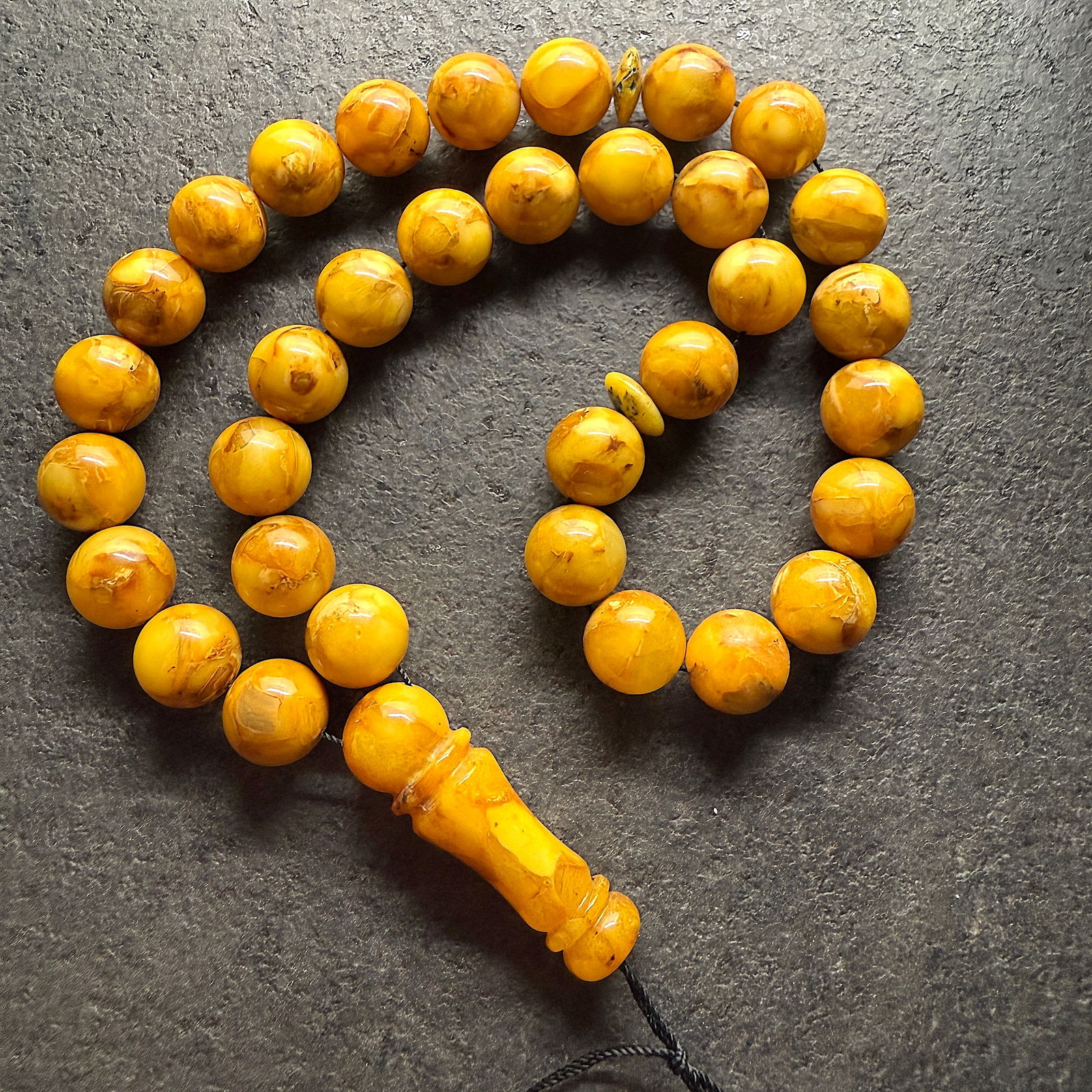 Unique and Phenomenal Amber Tesbih made from Round Amber beads (1 of 8)