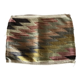 Pastel Color Vintage Textile Fragment