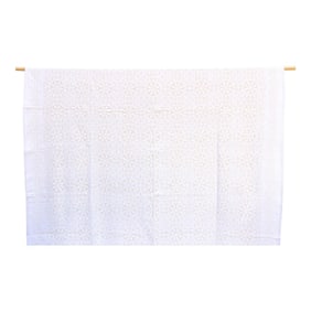 Dahhia Radiance White Cotton Bedcover