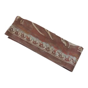 Burnt Orange and Beige Fortuny Fabric Trim