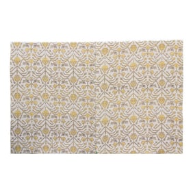 Marigold Sun Indian Block Print Bedcover