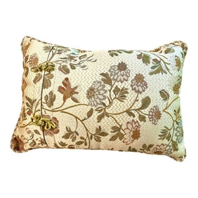Vintage Rectangular Floral Pillow
