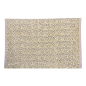 Oasis Bloom Indian Block Print Blanket