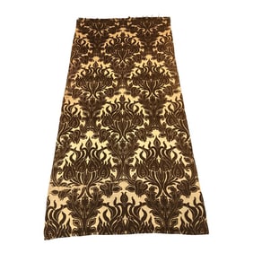 Large Antique Brown and Natural Woven Textile Panel