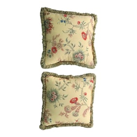 Vintage Floral Pillows- Set of 2