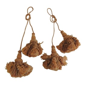 Peach Color Rope Tassels - Set of 2