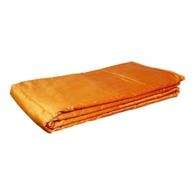Orange Silk Blend Duvet Cover