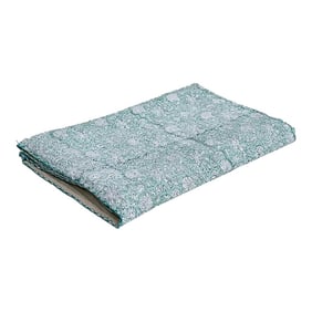 Aqua Bagh Indian Block Print Indian Coverlet