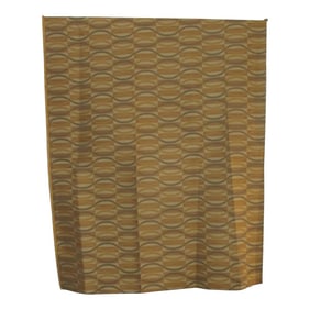 Silk Woven Fabric With Geometric Waves Pattern