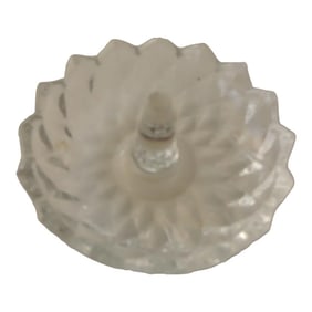 Dimond Pattern Clear Glass Ring Holder