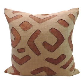 Vintage Square African Kuba Square Decorative Pillow