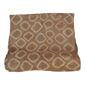 Vintage Tan and Natural Woven African Raffia Panel