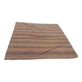 Vintage Multi-Color Stripes Woven Turkish Textile