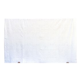 Lily of the Valley Floral Applique Bedcover
