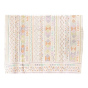 Global Eclectic Hand-Stitched Cotton Kantha Bedcover