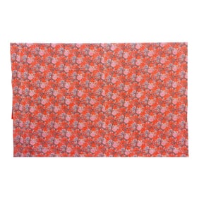 Saffron Bloom Indian Block Print Coverlet