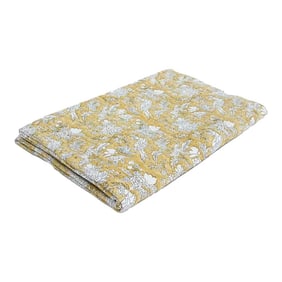 Phoenix Glimmer Block Print Indian Bedcover