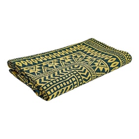 Sunburst Spiral Block Print Cotton Bedcover