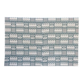 Coastal Ikat Indian Block Print Coverlet