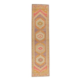 Modern Turkish Oushak Rug 3'1" x 12'7"